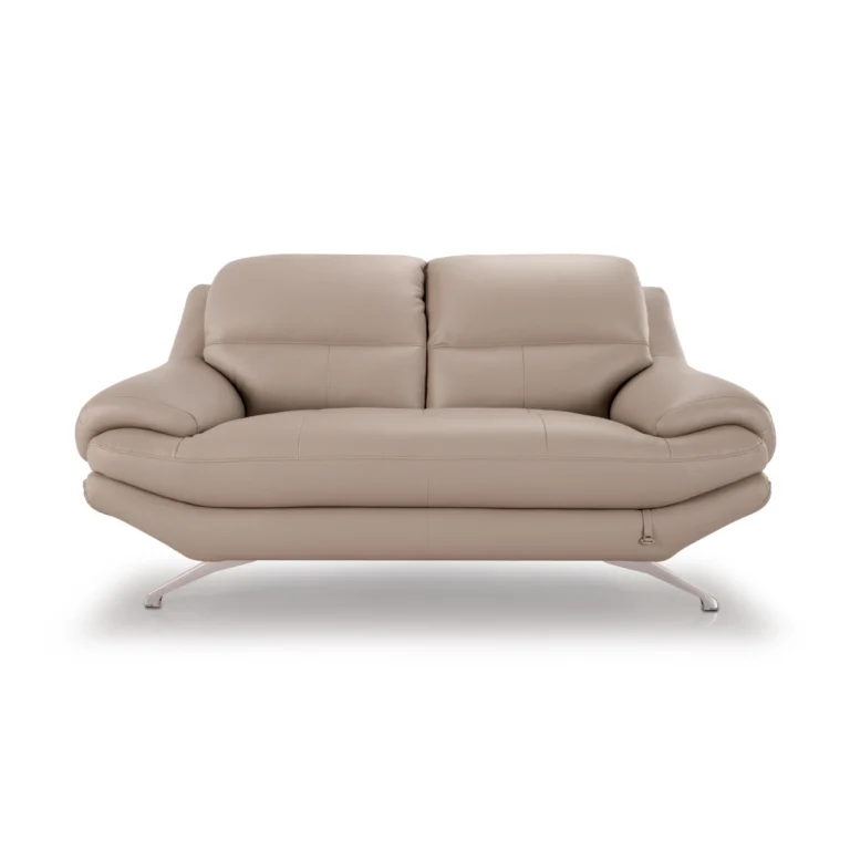 Clarkson Leatherette 2 Seater Sofa in Oyster Grey