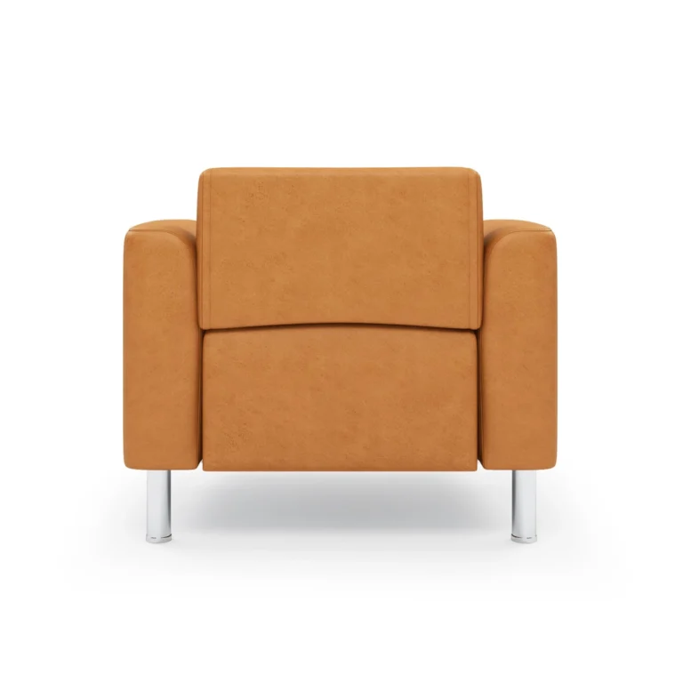 Windsor Leatherette | 1 Seater Sofa in Camel Brown