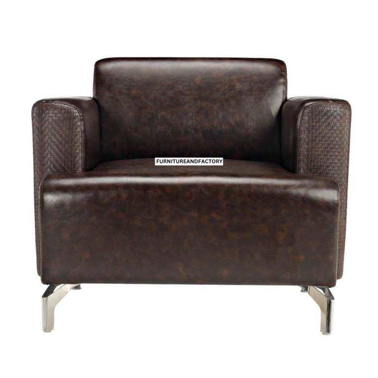 Windsor Leatherette | 1 Seater Sofa | Chocolate Brown