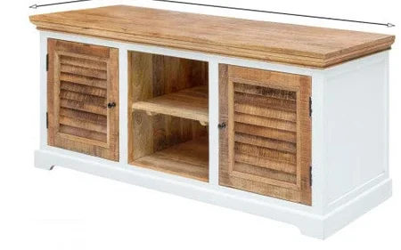 Whitewave Solid Wood Tv Cabinet Two Door Storage Unit | Entertainment Unit 160x70x45 CM (Tv Unit)